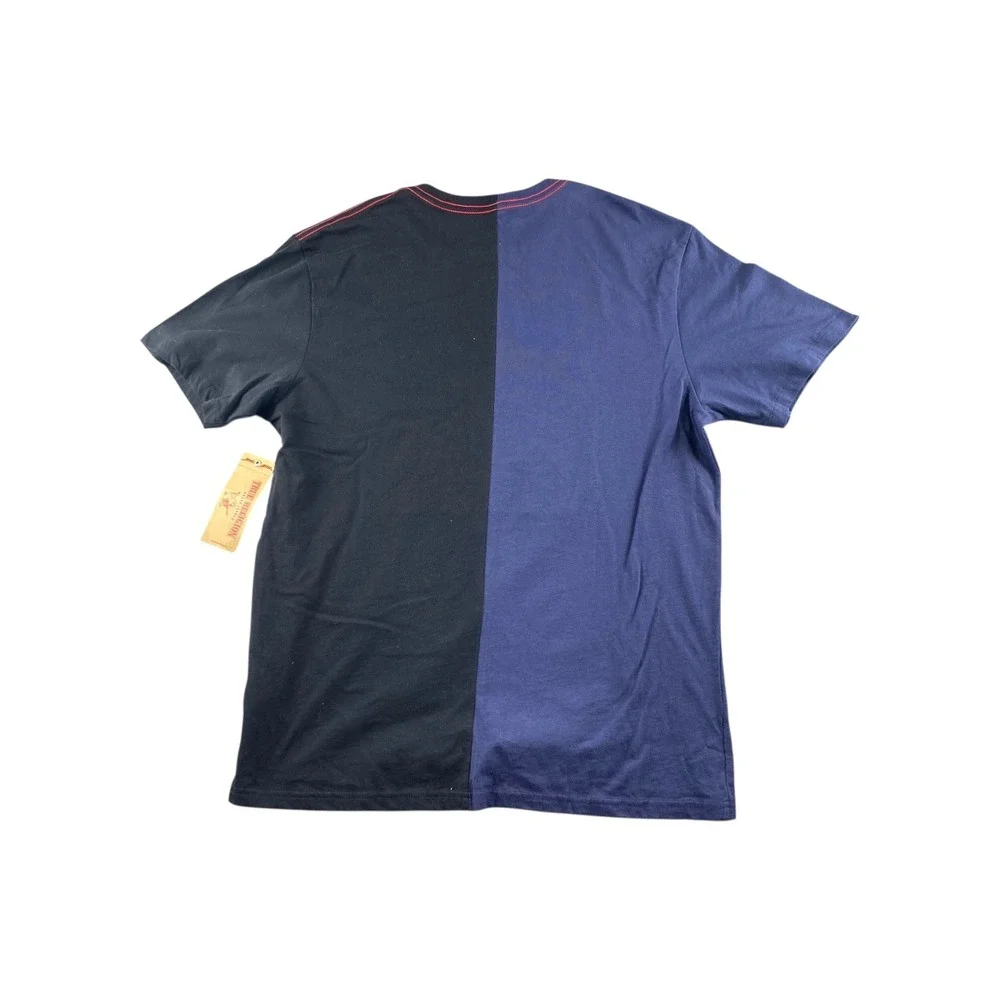 NEW True Religion Split Color University Logo Crew Neck Tee‎ XL